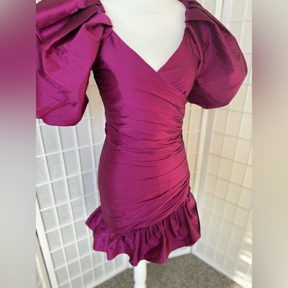 NEW MISA LOS ANGELES Sybil Dress in Magenta | X-Small - Picture 5 of 7